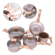 Jogo De Panelas 5 Peças Sartin Champ Antiaderente Soft Touch Mimo Style