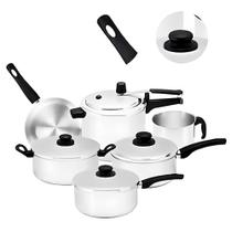 Jogo De Panelas 6 Peças C/ Panela De Pressão Classic Polida