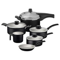 Jogo de Panelas 6 Peças com Panela Pressão Tramontina Jogo de Panelas 6 Peças com Panela Pressão Tramontina