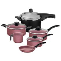 Jogo de Panelas 6 Peças com Panela Pressão Tramontina Jogo de Panelas 6 Peças com Panela Pressão Tramontina