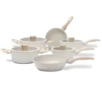 Jogo de Panelas 6 Peças Fundo de Indução Ceramic Life Sirius Vanilla 4814101 Brinox Jogo de Panelas 6 Peças Fundo de Indução Ceramic Life Sirius Vanilla 4814101 Brinox