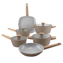 Jogo de Panelas 6 Peças Indução Fendi Mocha Norma Fracalanza