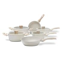 Jogo de Panelas 6 Peças Revestimento Cerâmica Antiaderente Ceramic Life Sirius Brinox - Vanilla Jogo de Panelas 6 Peças Revestimento Cerâmica Antiaderente Ceramic Life Sirius Brinox - Vanilla