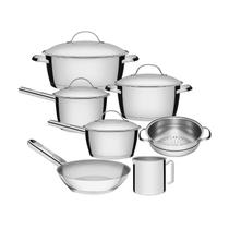 Jogo de Panelas 7 Peças Inox Fundo Triplo Allegra Tramontina