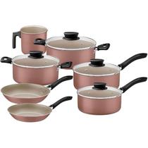 Jogo de Panelas 7 Peças Linz Mocaccino Alumínio Tramontina
