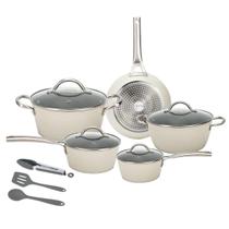 Jogo de Panelas 8 Peças Antiaderente Ceramic Prime White Neuhaus Jogo de Panelas 8 Peças Antiaderente Ceramic Prime White Neuhaus