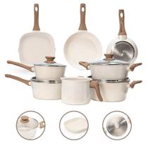 Jogo de Panelas 8 Peças Premium 4mm Indução Revestimento Cerâmico Jogo de Panelas 8 Peças Premium 4mm Indução Revestimento Cerâmico