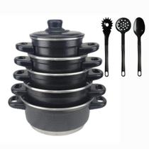 Jogo De Panelas 8 Peças Resistente Aluminio Extra Forte