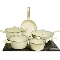 Jogo De Panelas A5 Parma Com Indução Cerâmica Cinco 5 Peças