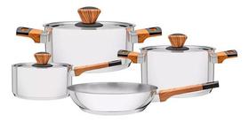 Jogo De Panelas Aço Inox 4Peças Brava Baquelite 65180/310 Tramontina