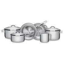 Jogo de Panelas Aço Inox 6 Pçs Solar Tramontina Jogo de Panelas Aço Inox 6 Pçs Solar Tramontina