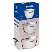 Jogo de Panelas Aço Inox Tramontina Allegra 3 Peças - TRAMONTINA - 7891116130056