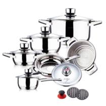 Jogo De Panelas Alemã - Aço Cirúrgico 23 Peças