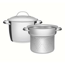 Jogo De Panelas Allegra Espagueteira Cozi-Pasta Fundo Triplo Inox Tramontina Jogo De Panelas Allegra Espagueteira Cozi-Pasta Fundo Triplo Inox Tramontina