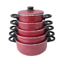 Jogo De Panelas Alumínio Caçarola 5 Peças Jogo De Panelas Alumínio Caçarola 5 Peças