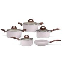 Jogo De Panelas Alumínio De Indução Brinox By H. Casa - Vanilla