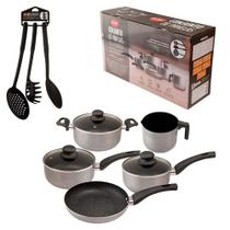Jogo de Panelas Alumínio Revest. Cerâmico 8 Pçs Clink CK7294
