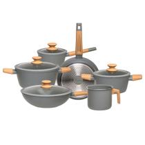 Jogo De Panelas Antiaderente 4,5mm 6 Peças Elara Soft Ceram
