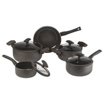 Jogo de Panelas Antiaderente 5 Peças Soft Touch Marrom PA300-5PMA Hercules