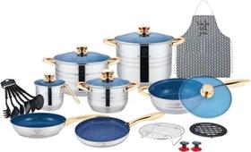 Jogo De Panelas Antiaderente - Azul