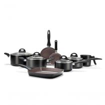 Jogo De Panelas Antiaderente Ceramic Life Smart Plus 8 Peças Preto Jogo De Panelas Antiaderente Ceramic Life Smart Plus 8 Peças Preto