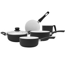 Jogo de Panelas Antiaderente Cerâmica 6 Pçs Vermelho Lehaví Jogo de Panelas Antiaderente Cerâmica 6 Pçs Vermelho Lehaví