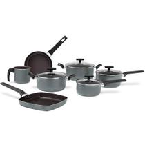 Jogo de Panelas Antiaderente Ceramica 7 Pçs Preserve Brinox