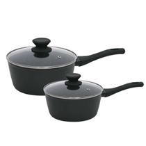 Jogo de Panelas Antiaderente Ceramica Cooktop Fogão Indução Kit 2 Peças Conjunto Marmol