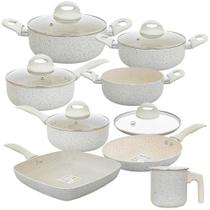 Jogo De Panelas Antiaderente Cerâmica Ibiza Premium 8Pçs