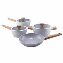 Jogo de Panelas Antiaderente Cerâmico Kit 4 Peças Fogão Indução Norma Fracalanza