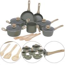 Jogo de Panelas Antiaderente Conjunto Com 10 Peças Indução Jogo de Panelas Antiaderente Conjunto Com 10 Peças Indução