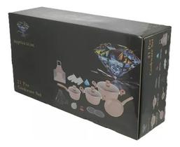 Jogo De Panelas Antiaderente Creme Com 21 Peças Quartzo Creme Jogo De Panelas Antiaderente Creme Com 21 Peças Quartzo Creme