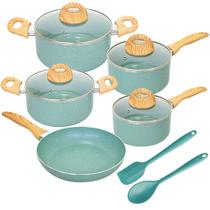 Jogo de Panelas Antiaderente de Indução CeramicLife Botanika 7 Peças - Brinox 4815/102 Jogo de Panelas Antiaderente de Indução CeramicLife Botanika 7 Peças - Brinox 4815/102