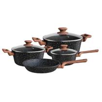 Jogo De Panelas Antiaderente Fogão Indução 4Peças EuroWooden