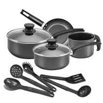 Jogo De Panelas Antiaderente Panelux Magnific 9 Peças Com Utensílios Grafite