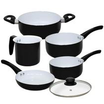 Jogo De Panelas Antiaderente Revestimento Cerâmica 6 Peças Jogo De Panelas Antiaderente Revestimento Cerâmica 6 Peças