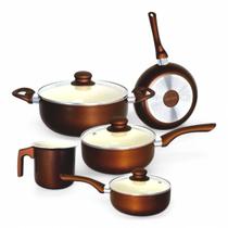 Jogo De Panelas Antiaderente Revestimento Cerâmico Roma