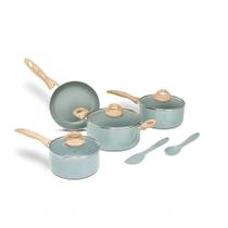 Jogo De Panelas Antiaderentes 6 Peças Indução Ceramic