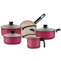 Jogo de Panelas Antiaderentes com 5 Peças - Panelux Jogo de Panelas Antiaderentes com 5 Peças - Panelux