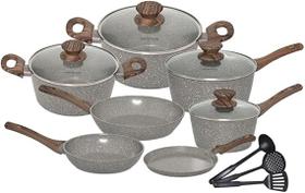 Jogo De Panelas Branca - Aço Cirúrgico 21 Peças