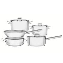 Jogo de Panelas Brava Aço Inox Fundo Triplo de Indução 5 Peças - Tramontina 65400/010