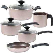 Jogo de panelas brinox antiaderente 5 peças ceramic life essence Jogo de panelas brinox antiaderente 5 peças ceramic life essence