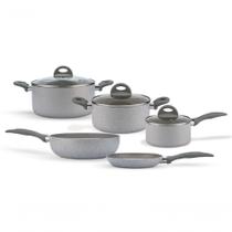 Jogo De Panelas Brinox Antiaderente 5 Peças Marble Blend