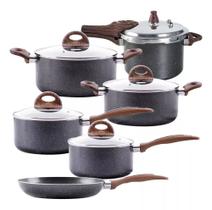 Jogo De Panelas Brinox Antiaderente Ceramic Indução 6 Peças