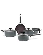 Jogo de Panelas Brinox Antiaderente Ceramic Life 5 Peças Preserve Cinza