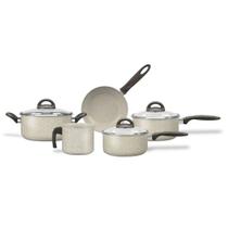 Jogo de Panelas Brinox Antiaderente Ceramic Life 5 Peças Suprema Vanilla Jogo de Panelas Brinox Antiaderente Ceramic Life 5 Peças Suprema Vanilla