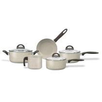 Jogo De Panelas Brinox Antiaderente Ceramic Life 5 Peças Vanilla Jogo De Panelas Brinox Antiaderente Ceramic Life 5 Peças Vanilla