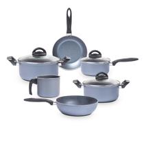 Jogo de Panelas Brinox Antiaderente Ceramic Life 6 Peças Suprema Jeans Jogo de Panelas Brinox Antiaderente Ceramic Life 6 Peças Suprema Jeans