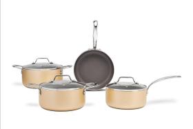 Jogo De Panelas Brinox Antiaderente Ceramic Life Coast 4 Pç