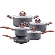 Jogo de Panelas Brinox Antiaderente Smart Plus - 5 Peças